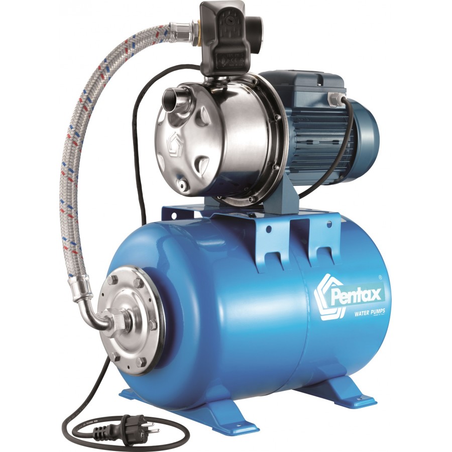 Sistema di pressione dell'acqua Pentax CB160 / 01M 1,5HP - Contenitore orizzontale EDS 60Lt